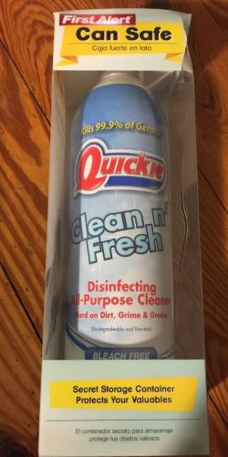 NEW First Alert Quickie Cleaner Stash Can Diversion Safe Box Air Tight Seal