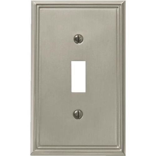Metroline brushed nickel switch wall plate-bn 1-toggle wallplate for sale