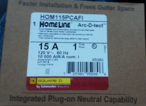 Lot of 6  HOMELINE HOM115PCAFI  ARC-FAULT COMBO 15A  PLUG IN