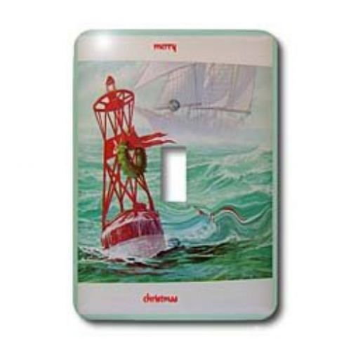 3dRose LLC lsp_25310_1 Nautical Christmas Single Toggle Switch