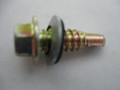 200 pcs 1&#034;x 5/16&#034; #12 thread ihwh tek screw with washer,self drilling metal roof