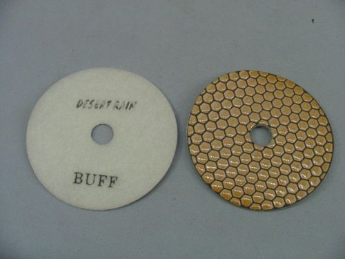 5&#034; Desert Rain Wet #Buff Diamond Polishing Disc/Pad - Velcro Backed (#535)