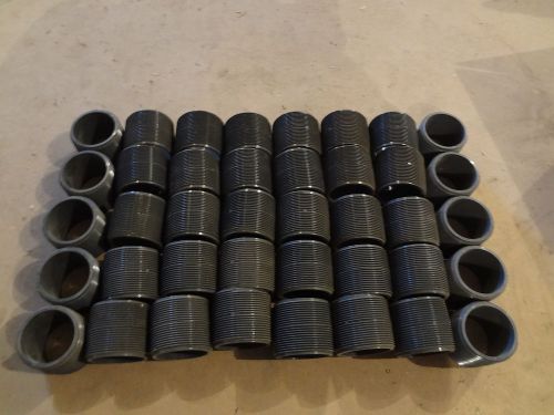 Lot of (40) 2&#034; x 2&#034;  sch 80 pvc  male nipple threaded pipe for sale
