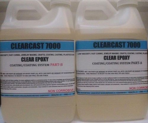 WOOD COATING CASTING TABLETOP CLEAR EPOXY 1:1 MIXING - 1 GALLON  (128oz.)
