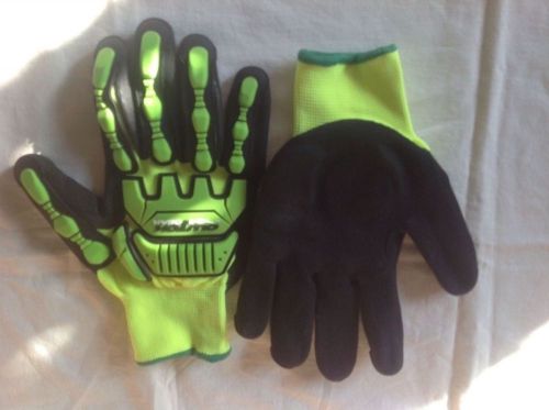 Anti-Impact Palm &amp; Backhand Hi-Viz Coated Glove (PRICE BY THE DOZEN)