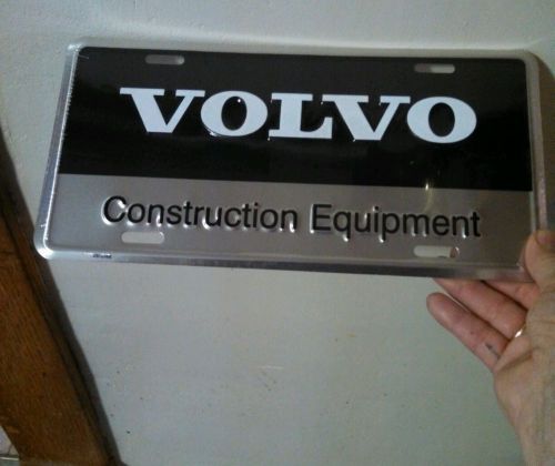 A Set  2 of Volvo  Sales Metal Plates Construction Equipment. NEW