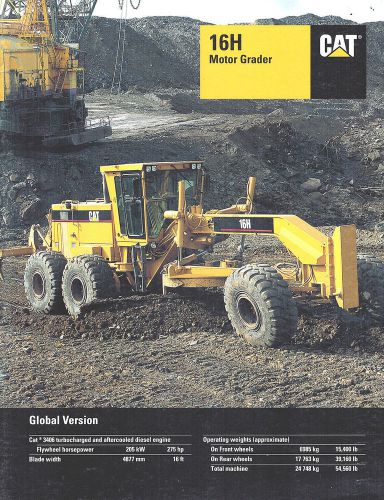 1998 CATERPILLAR 16H MOTOR GRADER 19 PAGE BROCHURE