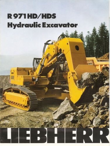 Liebherr R971HD/ HDS Hydraulic Excavator Brochure
