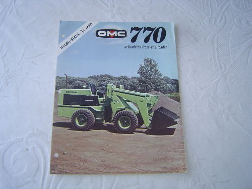 OMC Owatonna 770  tractor front end loader brochure