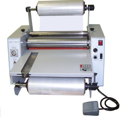 New 15&#034; tabletop hot roll laminator single/dual sided thermal &amp; cold laminating for sale