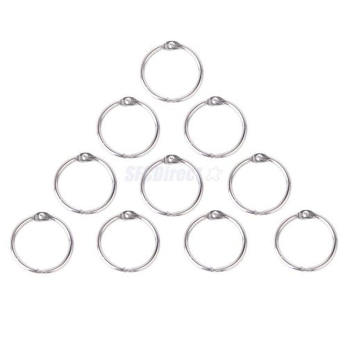 10pcs 58mm Hinged Rings for photo Albums Scrapbooks Note Nooks calendars NEW