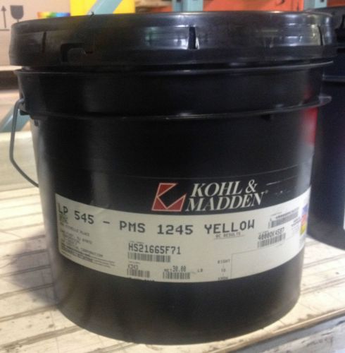 Kohl and Madden PMS 1245 Yellow Heatset Offset 30lbs. x 19 Buckets = 570.0lbs.