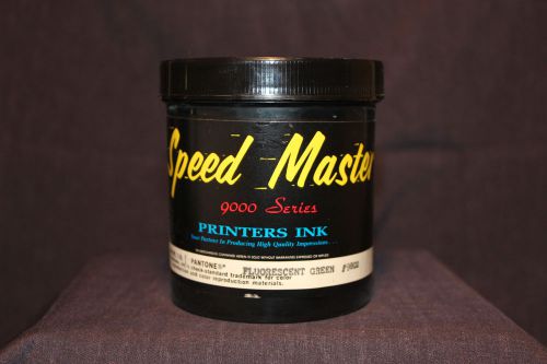 1 lb - Speed Master Professional Litho Ink - Fluorescent Green #9802