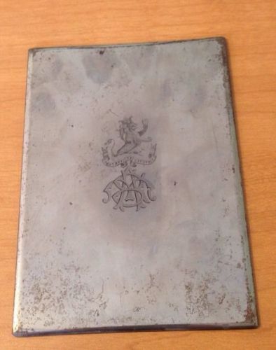 Chrome Printing Plate -  Virtute Et Fortuna