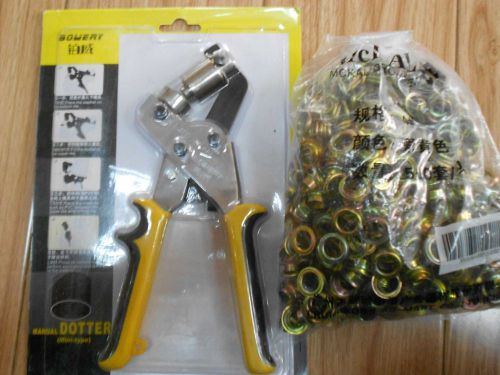 Manual grommet tool eyelet puncher (free shipping) for sale