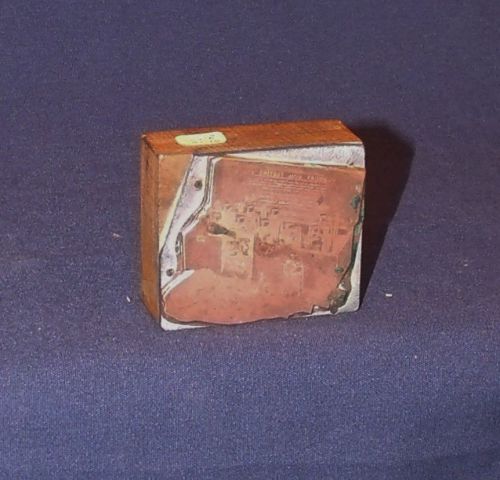 Vintage Letterpress Printing Block- Photoengraved Sudbury Soil Kit Advertisement