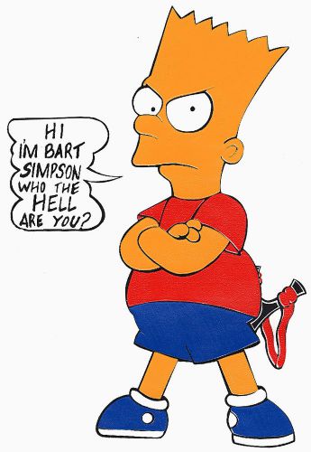 Bart Simpson Standing   Vintage 90&#039;s T-Shirt transfer