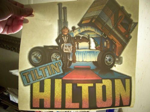 &#034;Tiltn Hilton&#034;  Rock Transfer (Iron-on heat transfer only)
