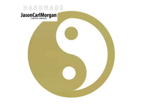 JCM® Iron On Applique Decal, Yin Yang Gold