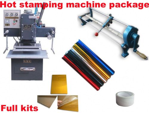 Pneumatic hot foil stamping machine complete kits business start up full kits for sale