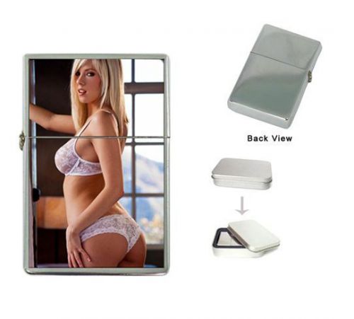 Flip Top LIGHTER gorgeous Sexy Sensual pretty Woman mujer female blond Model new