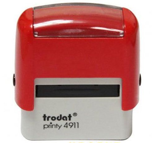 Customized Custom Make Business Name Address Self Inking Ink Rubber Stamp 14x38