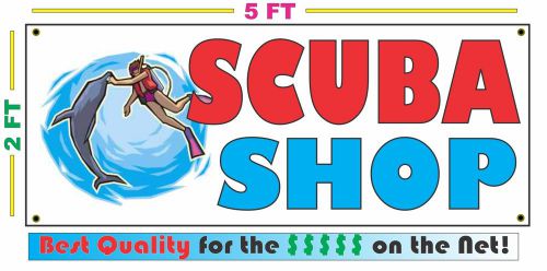 Full Color SCUBA SHOP Banner Sign NEW LARGER SIZE Best Quality for the $$$