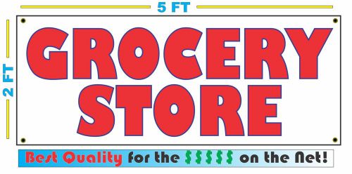 GROCERY STORE Banner Sign Vintage for Neighborhood Gas Station Convenience