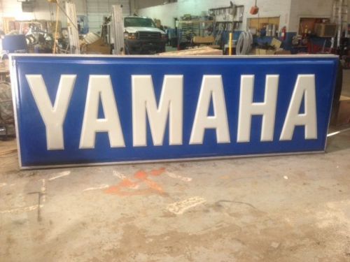 Yamaha Lighted Dealers Business Sign 4&#039; x 12&#039;