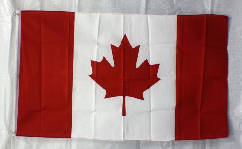 CANADIAN MAPLE LEAF flag 3&#039;x5&#039; banner store concession business advert FREE SHIP
