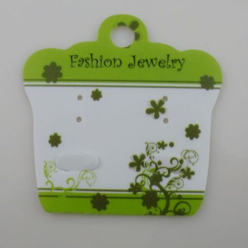 1000pcs flower lovely dangle earring stud necklace jewelry display hanging card for sale