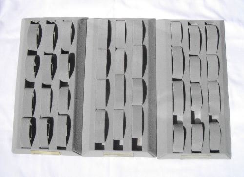 Watch Display gray for 12 watches x 3 trays fuzzy