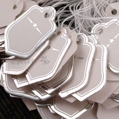 Lot of label tie string price tag tags display 25x16mm hot for sale