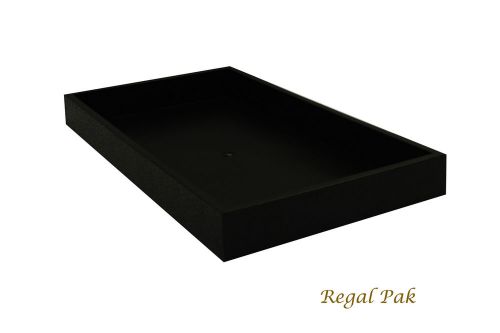 1.5 Inch Deep Black Full Size Plastic Stackable Jewelry Tray