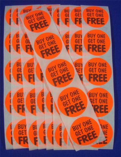 500 Self-Adhesive Buy One Get One Free Labels 1 3/8&#034; Stickers Retail Supplies