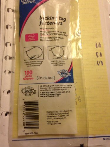 Office depot locking tag fasteners for sale