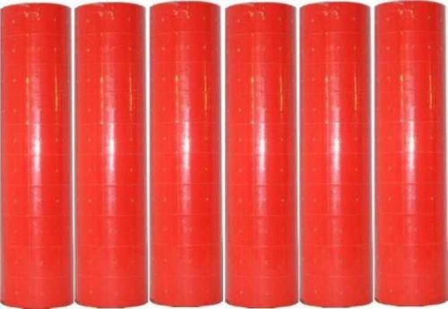(500 X 60 Rolls) Red Label Fit Motex® 5500,Towa®, Avery Dennison® Price Gun