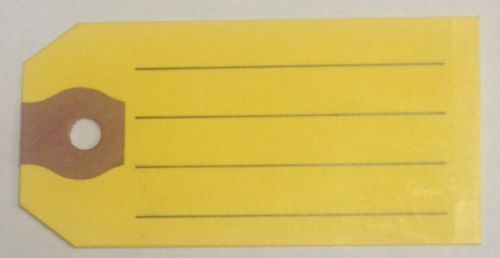 Yellow Auto Dealer Key Tag • Paper Merchandise Tag • Repair Tag • Quantity 1000