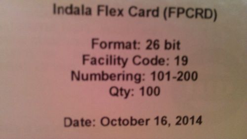 Indala Flex Cards