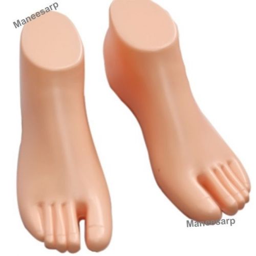 1 PAIR FEMALE FEET MANNEQUIN FOR FOOT THONG STYLE SANDAL SHOE SOCK DISPLAY SHOES