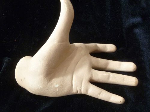 Vintage Molded Composite Mannequin Open Left Hand Life-Size