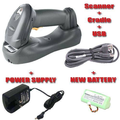 Motorola symbol ls4278 &amp; cradle wireless barcode scanner bluetooth + new battery for sale