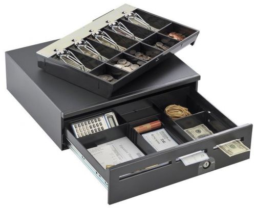 Mmf media plus cash drawer 20 in black new 226-125201372-04 for sale