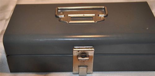 Buddy products vintage cash box with drawer with handle and padlock latch for sale