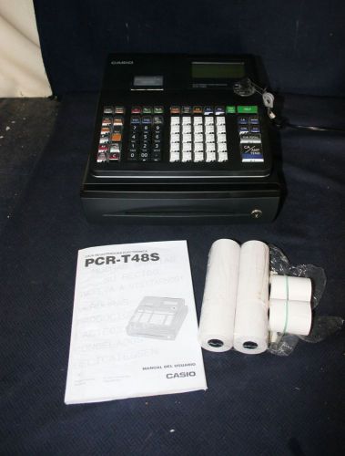 Terrific casio electronic cash register pcr-t48s - w/drawer for sale
