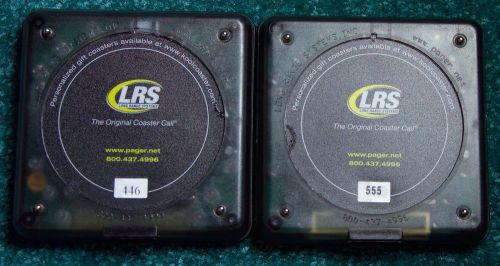 Lot of 2 LRS Long Range Systems 467.750 MHz R8500 Restaurant Pager Coaster Call