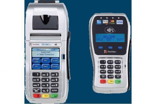 First data fd130 duo wifi terminal and fd-35 emv/nfc pin pad combo for sale