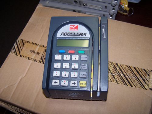 TeleCheck ACCELERA CREDIT CARD TERMINAL SWIPE MACHINE VER 1.41