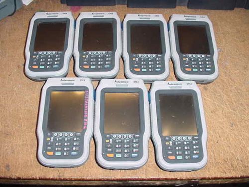 Lot of 7 Intermec Numeric CN2 Handheld Computer Scanners for Parts/Repair only.