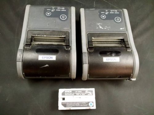 2 Epson (M196D) Mobilink Point of Sale Label Mono Thermal Printers UNTESTED